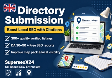 I will add UK local citations and directory listings for local SEO