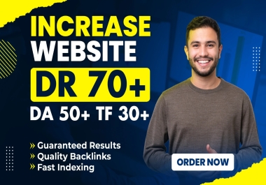 DR 70+, CF 20+, TF 30+ ahrefs domain rating