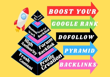 Get Exclusive 150 Backlinks Pyramids Service 3 Tier Link to Rank your website
