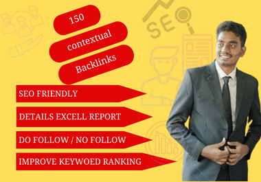 I'll provide 150 DA 60+ Real Do-follow contextual Backlinks in Relevant Context.