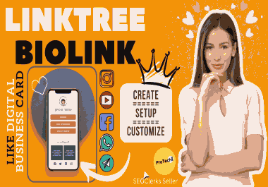 Create a Custom Linktree Bio Link Landing Page for Your visibility