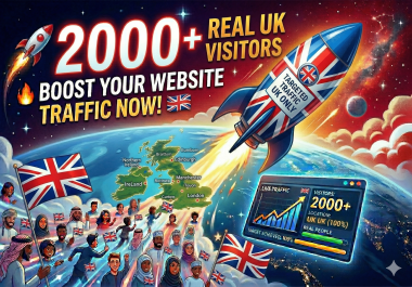 Get 12K Real Traffic UK Targeted Visitors