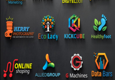 I will create company logos,  names and designs