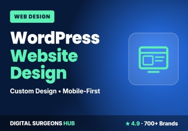 Professional WordPress Website Design with Elementor,  Fast and SEO-Ready