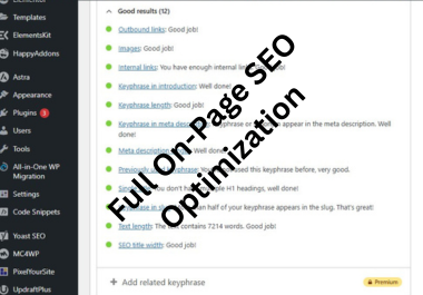 I will do Complete On-Page SEO Meta Tags,  Keywords & Site Structure Optimization.
