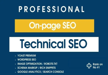 Optimize website onpage technical SEO service wordpress, Shopify, Wix, Squarespace