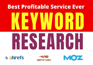 I will do advanced SEO keyword research and competitor analysis for google top ranking