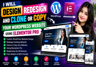 I will Design Redesign and Clone your WordPress website