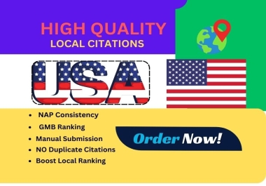 I will include your business in the top 200 active USA local SEO citations