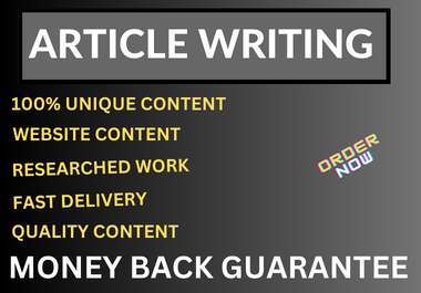 I can write unique and quality content with plagiarism free.