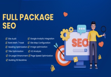 I will conduct a SEO package audit encompass keywords,  and Google Search Console Analysis