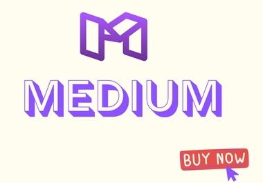 Write an Publish 5 articles on Medium,  medium. com - DA 95