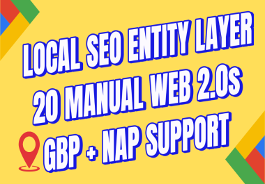 Local SEO Entity Reinforcement - 20 Manual Web 2.0 Posts to Support GBP,  NAP & Brand Signals