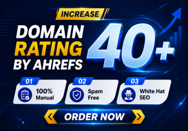 I will increase your website domain rating 40 plus