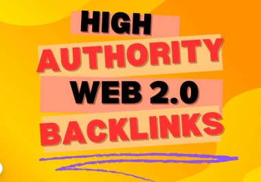 I will do 200 high quality web 2 0 backlinks