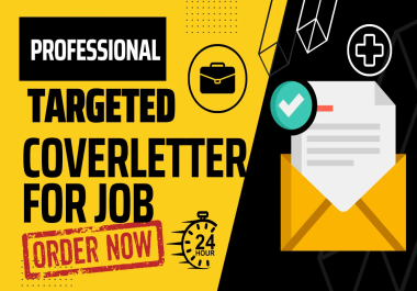 I will write professional targeted cover letter for the job