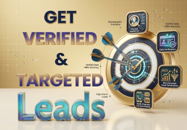 I will do targeted B2B lead generation,  and LinkedIn leads