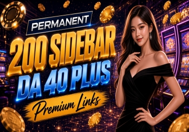 200 Permanent DA40+ Sidebar/Blogroll Backlinks for Fast Google Ranking