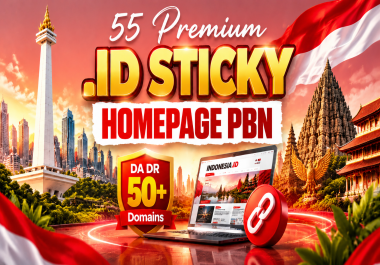 55 Premium. ID Backlinks DA40+ DR40+ Post & Blogroll Seo Links