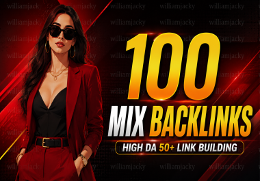 Get manually 100 dofollow mix backlinks package da50 white hat SEO