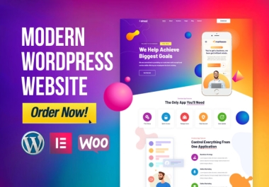 will build a wordpress landing page using elementor in 12 hours
