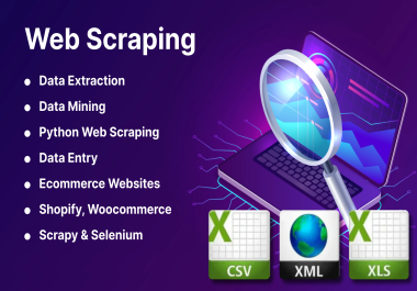 I will do web scraping and data mining for any website
