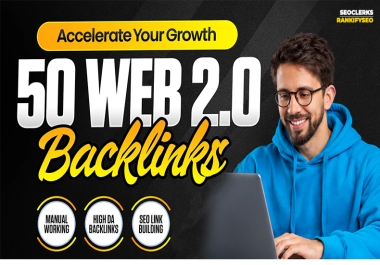 50 Authority Booster WEB 2.0 Backlinks For Powerful SEO