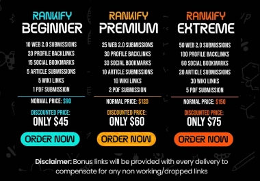 MULTI TIER POWERFUL TOP GOOGLE RANKING BACKLINKS BUY 1 GET 1 FREE
