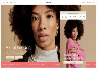 I will create shopify website design shopify store redesign shopify website design