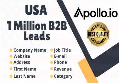 I Will Deliver 2026 Updated 1 Million USA Business Email Lists Database Leads