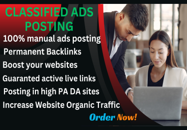 I will do 10 High Domain Classified Post Sites