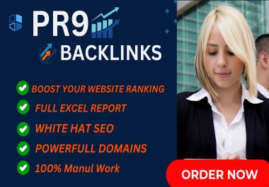 I will create 50+ quality high authority dofollow SEO pr9 link building, high backlinks