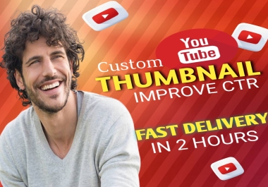I will create mind blowing amazing thumbnail in three hours