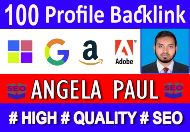 I will do 100 SEO Profile Backlinks rank on google top page
