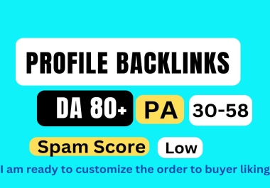 Provide 320+ manual profile Backlinks permanent DA 80+ sites