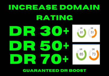 I will increase domain rating ahref dr with google safe high authority SEO backlinks