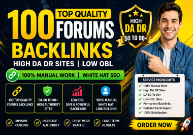 Get Top Quality Niche Relevant Forums Backlinks and Rank on google
