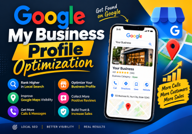 I will optimize your google my business profile gmb for local SEO and Google maps ranking