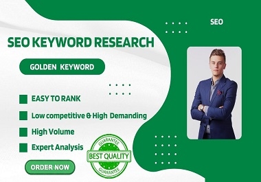 I will do Google #01 Keyword for SEO and competitor analysis for top ranking