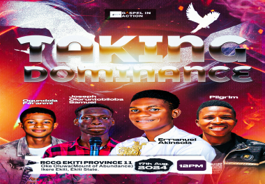 i will make a Professional Flyer Design for your church programs.