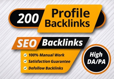 I will create high authority profile backlinks for SEO ranking