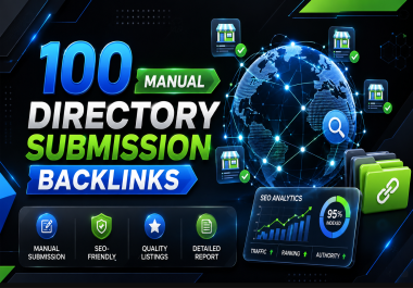 I will do 100 manual directory submissions