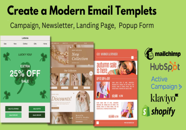 I will do creative email template designs