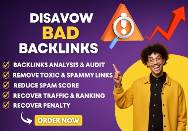 I will Disavow Toxic Spammy and Bad Backlinks From Your Website
