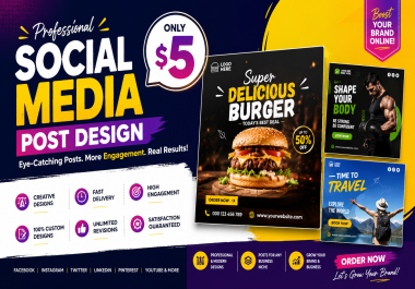 I Will Design Professional Instagram and Facebook Creatives