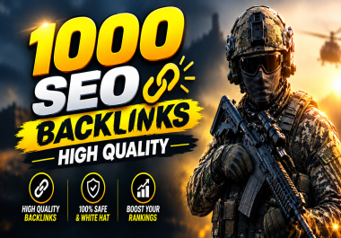 1000 High Quality SEO Backlinks Safe Link Building for Website Authority & Rankings