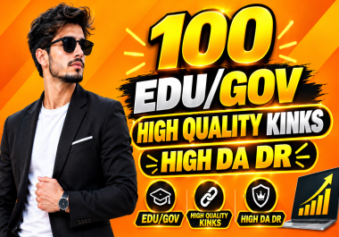 100 Premium EDU/GOV Backlinks High Authority SEO Link Building