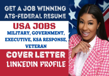 I will create a veteran friendly federal resume for government jobs