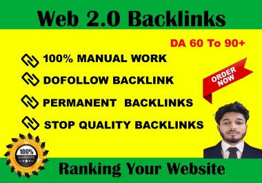 I Will do Create 120 Web2.0 Backlinks for your Website. High Quality 2024 update