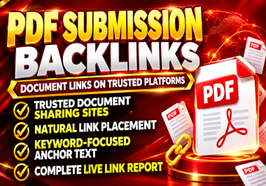 200 Dofollow PDF Submission Backlinks to Improve Your Link Profile & Ranking